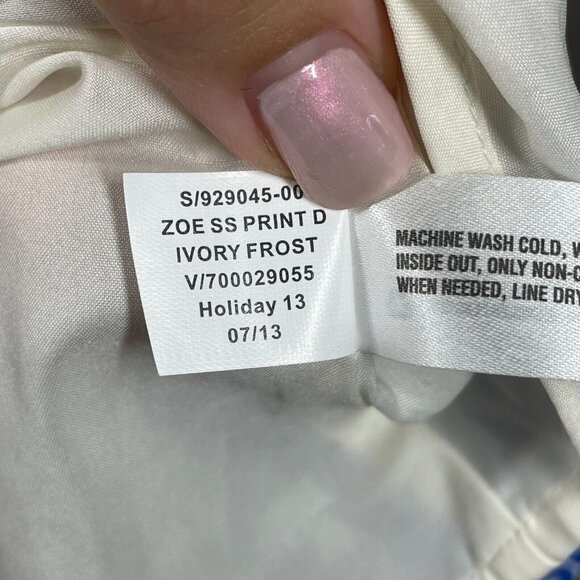 NEW Gap Dress Womens Small blue geometric blouson colorful preppy - Picture 9 of 12